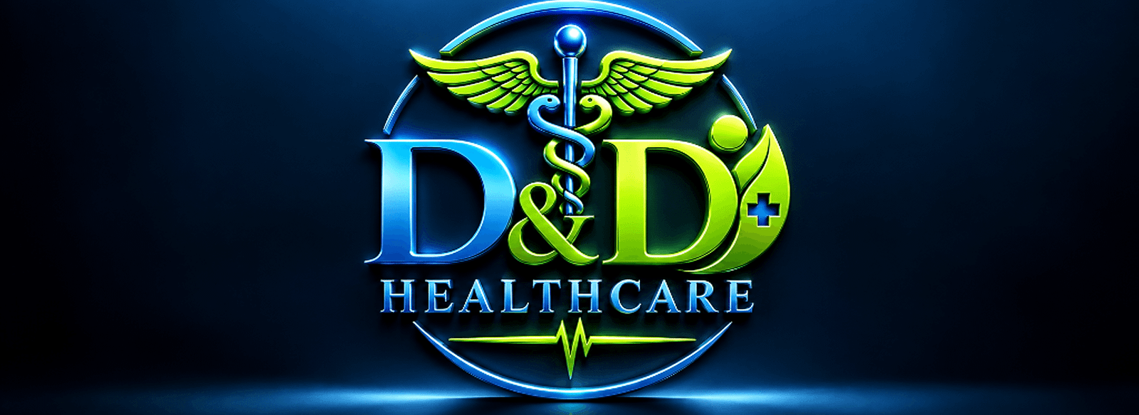 D&D Healthcare 3D Metallic Emblem